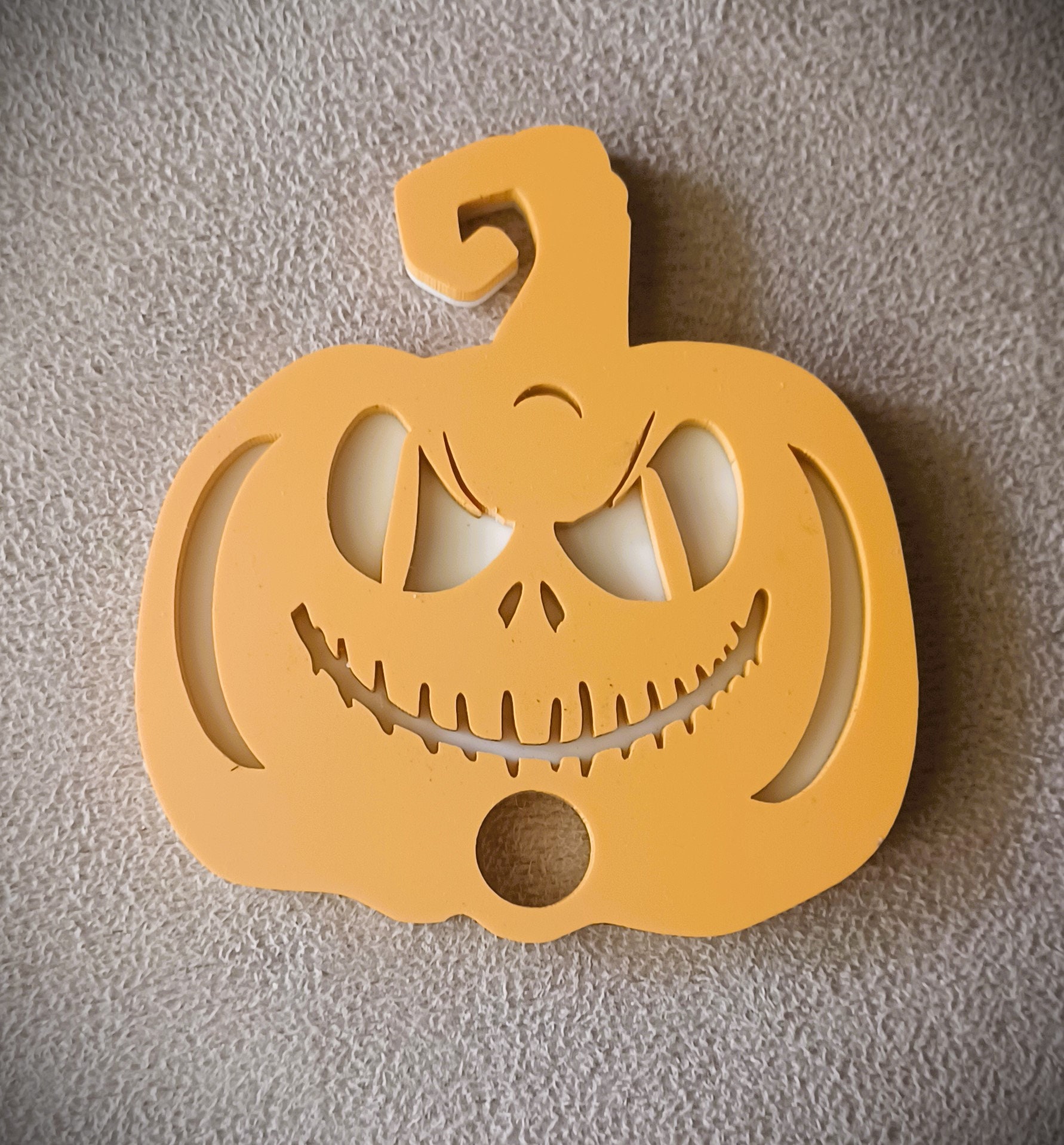 Halloween Stanley Cup Topper, Acrylic Jack-O-Lantern, 30/40 oz