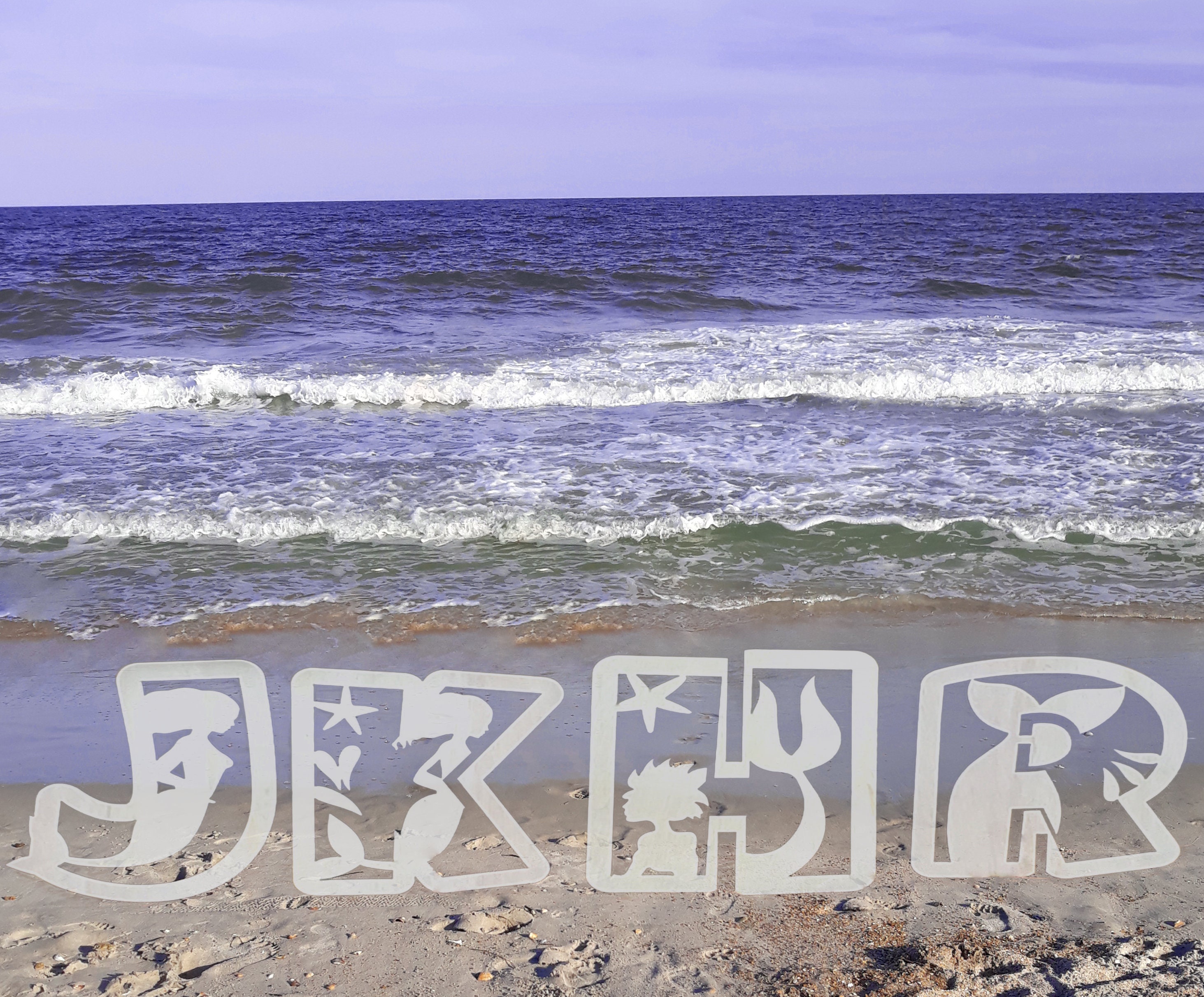 Mermaid Alphabet Letters