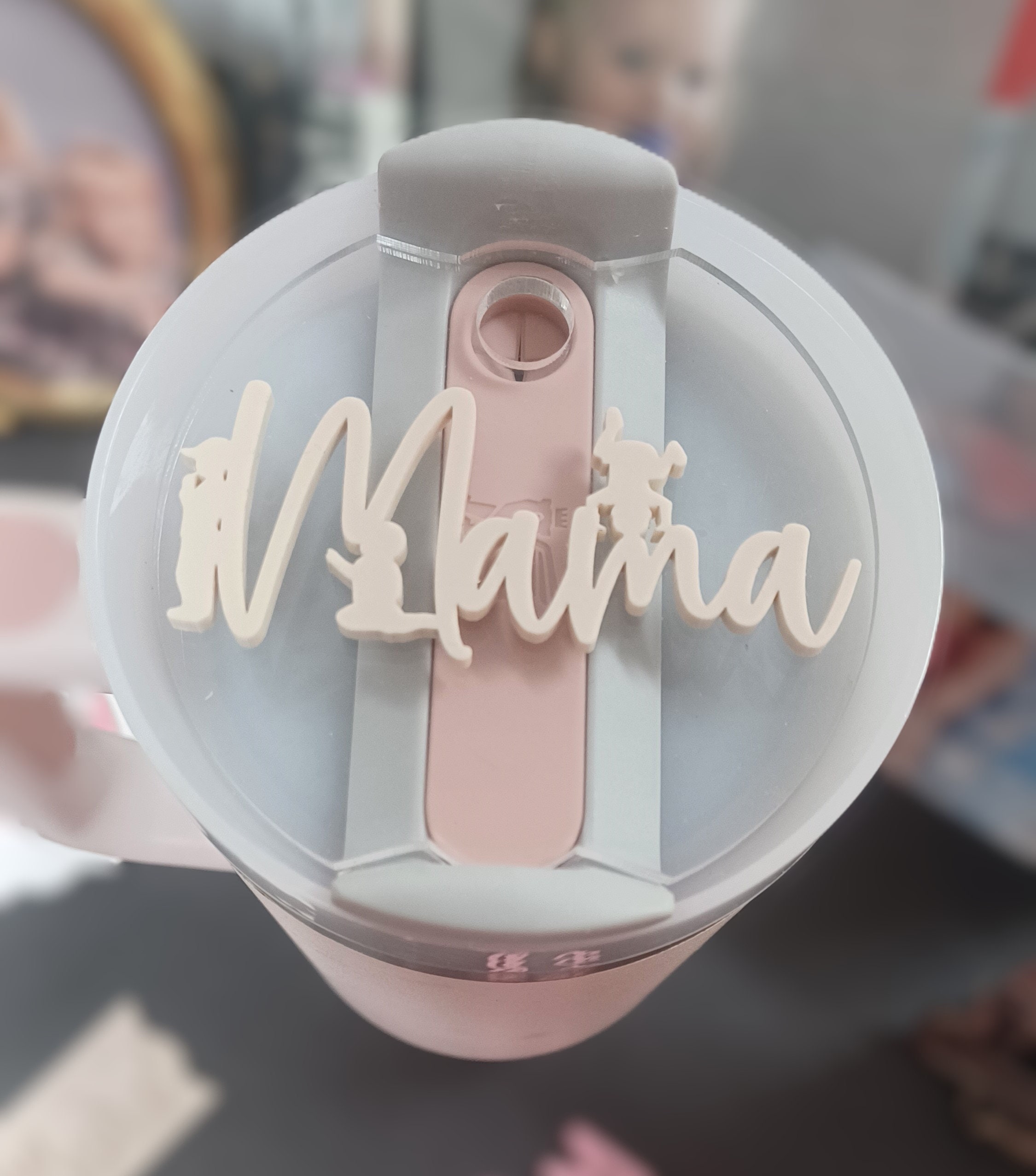 Personalized Acrylic Tumbler Name Tag, Mother's Day Gift