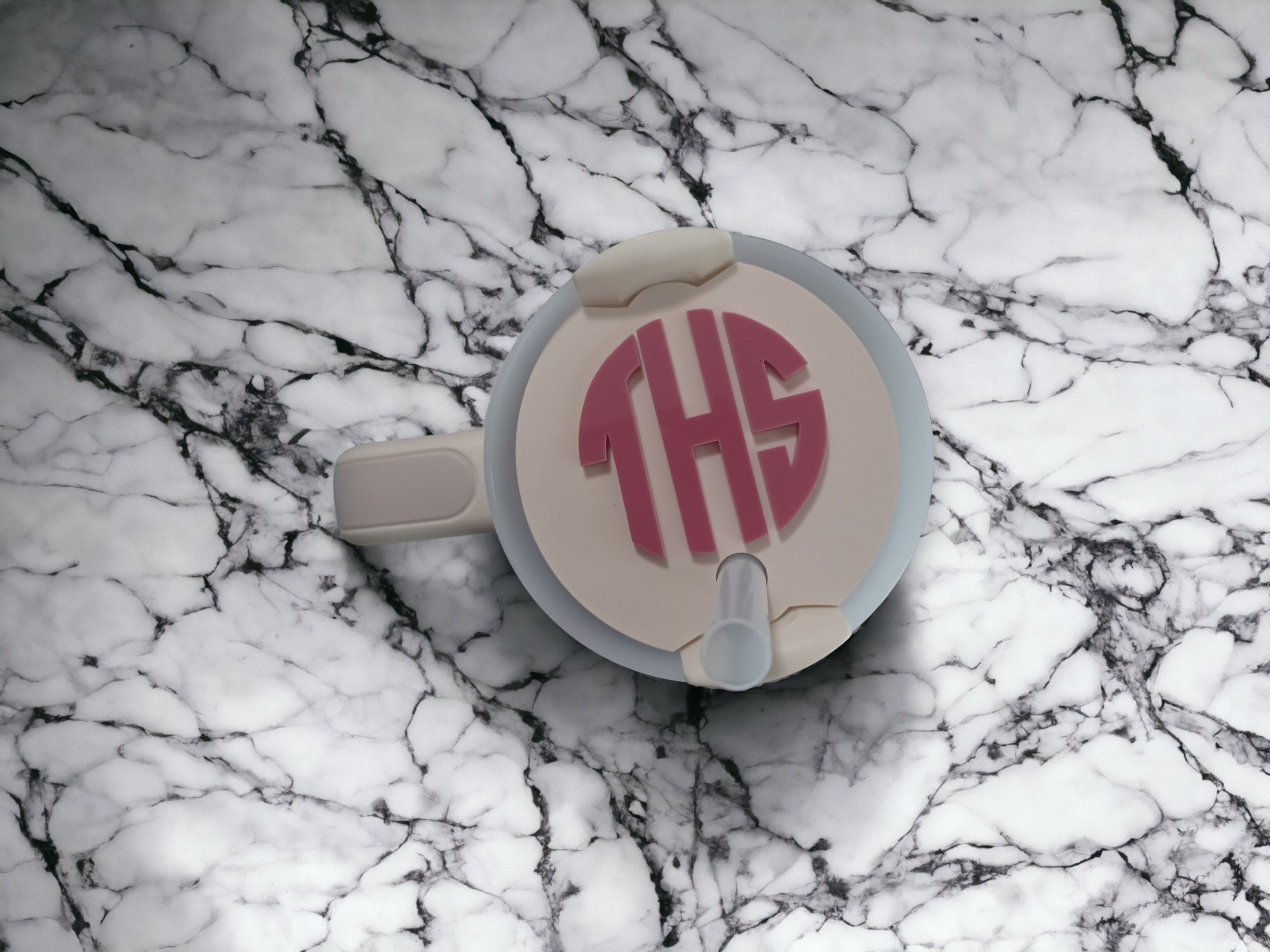 Personalized Monogram Tumbler Topper, Fits Stanley Flowstate 2.0