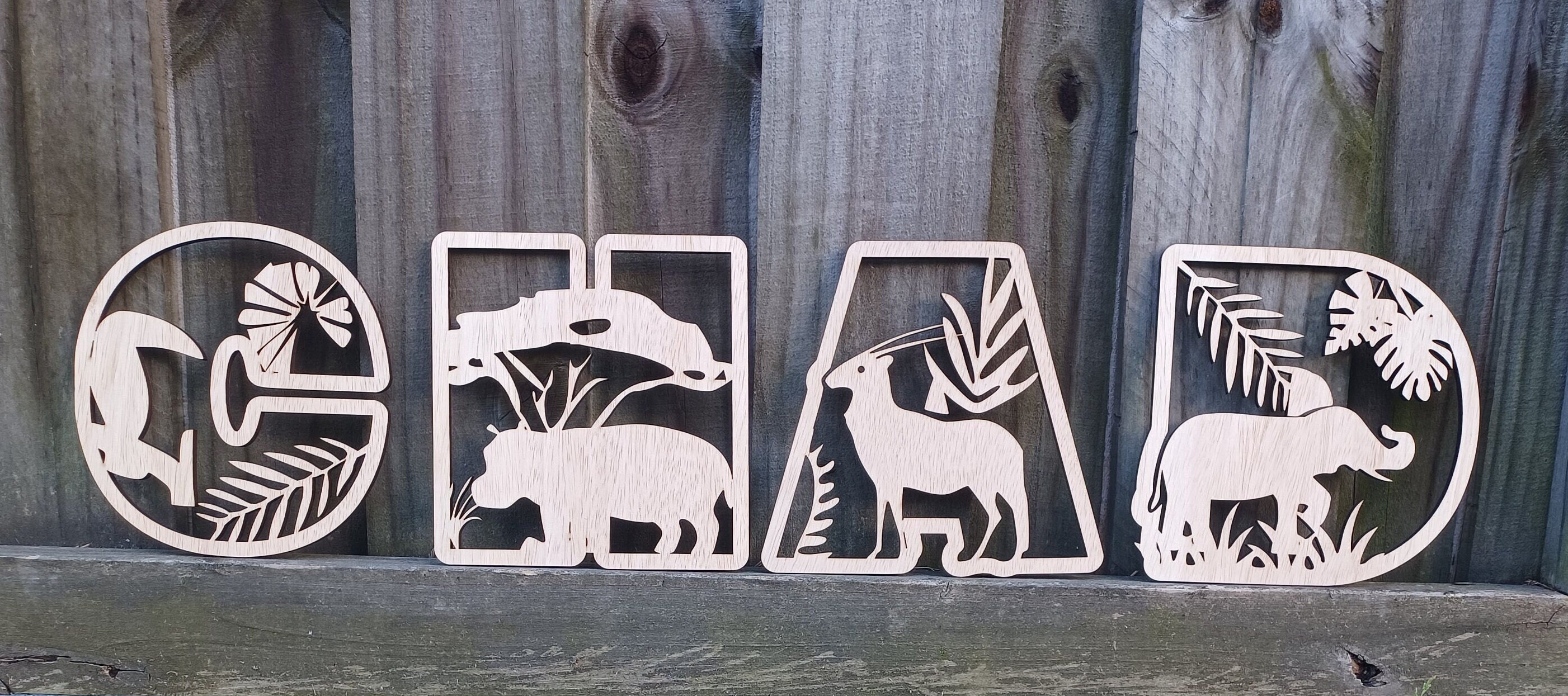 Safari Theme Jungle Animals Alphabet Letters